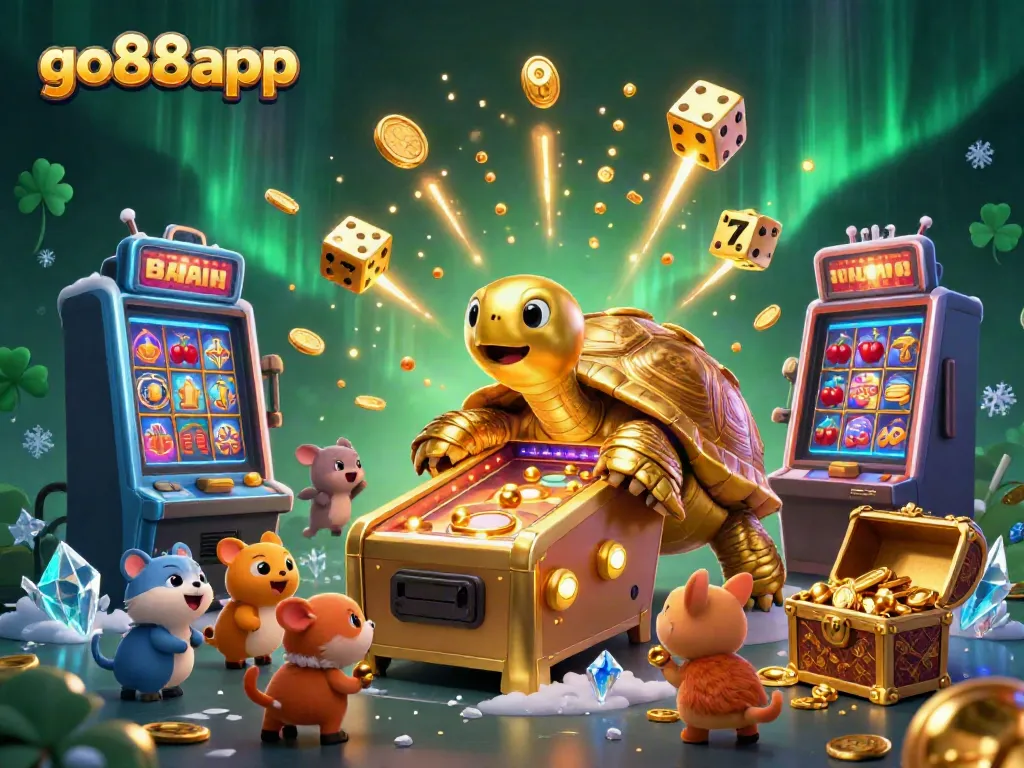 Experience vibrant gaming excitement with go88app's colorful casino adventure, showcasing lively characters and thrilling gameplay.